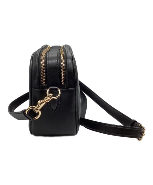 COACH（コーチ）COACH (コーチ) レザーショルダーバッグ ブラックの古着・服飾アイテム