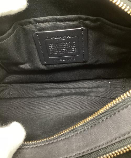 COACH（コーチ）COACH (コーチ) レザーショルダーバッグ ブラックの古着・服飾アイテム