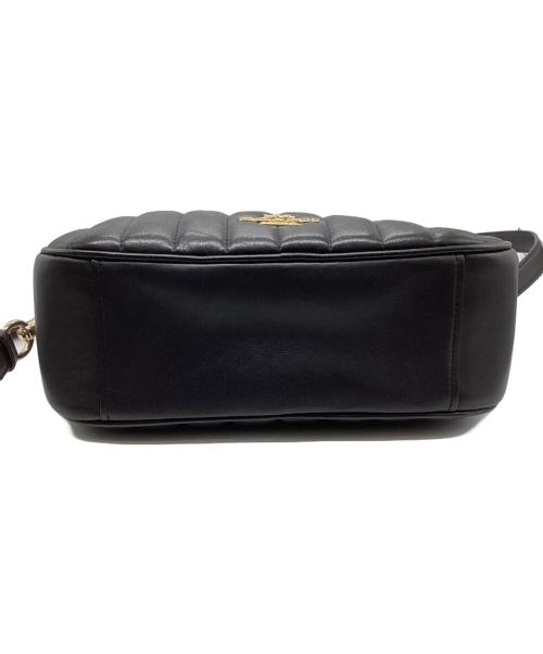 COACH（コーチ）COACH (コーチ) レザーショルダーバッグ ブラックの古着・服飾アイテム