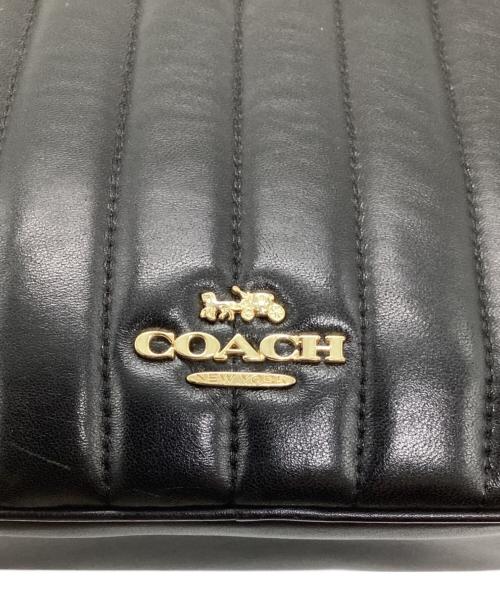 COACH（コーチ）COACH (コーチ) レザーショルダーバッグ ブラックの古着・服飾アイテム
