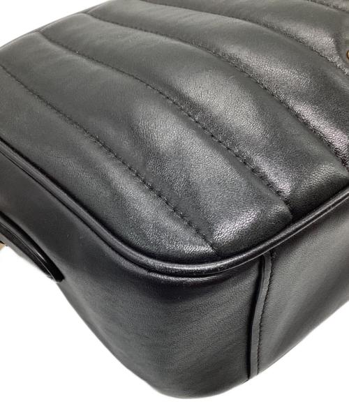 COACH（コーチ）COACH (コーチ) レザーショルダーバッグ ブラックの古着・服飾アイテム