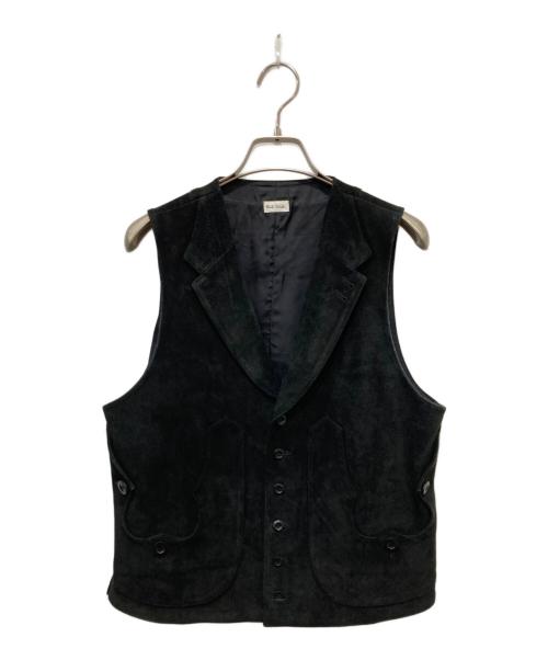 PAUL SMITH（ポールスミス）PAUL SMITH (ポールスミス) カウレザースエードベスト ブラック サイズ:Mの古着・服飾アイテム