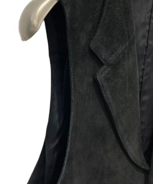 PAUL SMITH（ポールスミス）PAUL SMITH (ポールスミス) カウレザースエードベスト ブラック サイズ:Mの古着・服飾アイテム