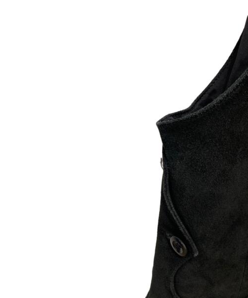 PAUL SMITH（ポールスミス）PAUL SMITH (ポールスミス) カウレザースエードベスト ブラック サイズ:Mの古着・服飾アイテム