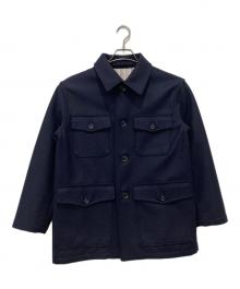 45R（フォーティファイブ・アール）の古着「イングランドフラノのコート」｜ネイビー