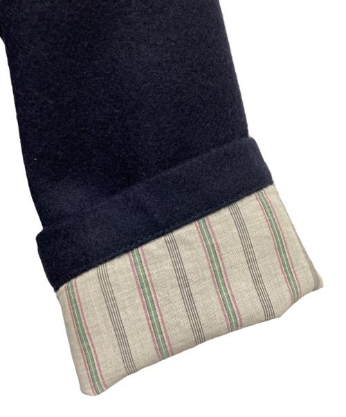 45R（フォーティファイブ・アール）45R (フォーティファイブ・アール) イングランドフラノのコート ネイビー サイズ:2の古着・服飾アイテム