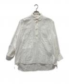 45Rフォーティファイブ・アール）の古着「ガーゼ二重織のボーイフレンドシャツ」｜ホワイト