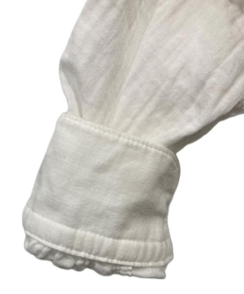 45R（フォーティファイブ・アール）45R (フォーティファイブ・アール) ガーゼ二重織のボーイフレンドシャツ ホワイト サイズ:FREEの古着・服飾アイテム