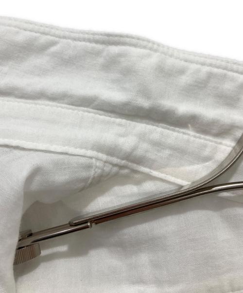 45R（フォーティファイブ・アール）45R (フォーティファイブ・アール) ガーゼ二重織のボーイフレンドシャツ ホワイト サイズ:FREEの古着・服飾アイテム