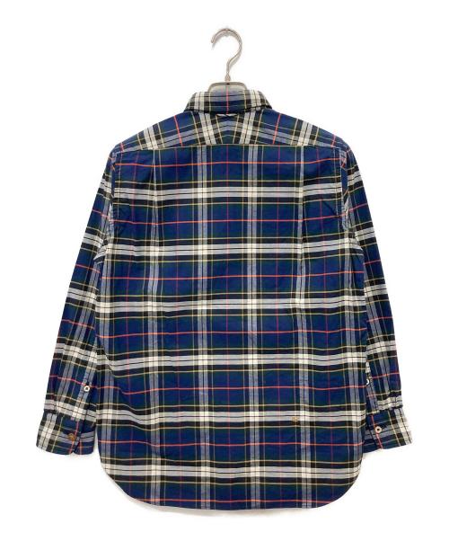 45R（フォーティファイブ・アール）45R (フォーティファイブ・アール) 504オックスの908ローファーボタンダウンシャツ / チェックシャツ ネイビー サイズ:Mの古着・服飾アイテム