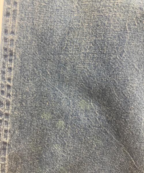 gold（ゴールド）gold (ゴールド) RECYCLED WASTE SUVIN COTTON YARN 11.5oz. DENIM 5POCKET WIDE PANTS VINTAGE WASHED インディゴ サイズ:Mの古着・服飾アイテム