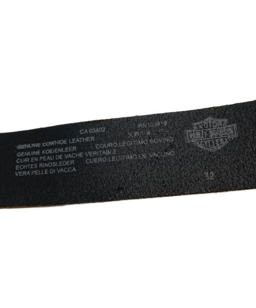 HARLEY-DAVIDSON（ハーレーダビッドソン）HARLEY-DAVIDSON (ハーレーダビッドソン) レザーベルト ブラックの古着・服飾アイテム