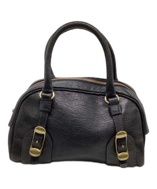 TOFF&LOADSTONE（トフアンドロードストーン）TOFF&LOADSTONE (トフアンドロードストーン) サドルゴートボストンバッグ ブラックの古着・服飾アイテム