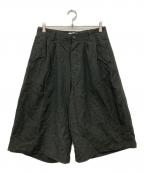 TROVEトローヴ）の古着「バギーハーフパンツ / ウール混ハーフパンツ」｜ブラック
