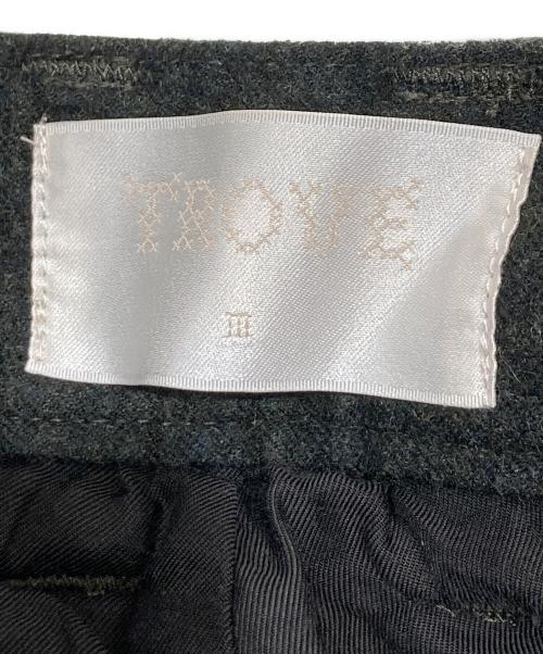 TROVE（トローヴ）TROVE (トローヴ) バギーハーフパンツ / ウール混ハーフパンツ ブラック サイズ:3の古着・服飾アイテム