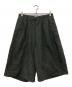 TROVE（トローヴ）の古着「バギーハーフパンツ / ウール混ハーフパンツ」｜ブラック
