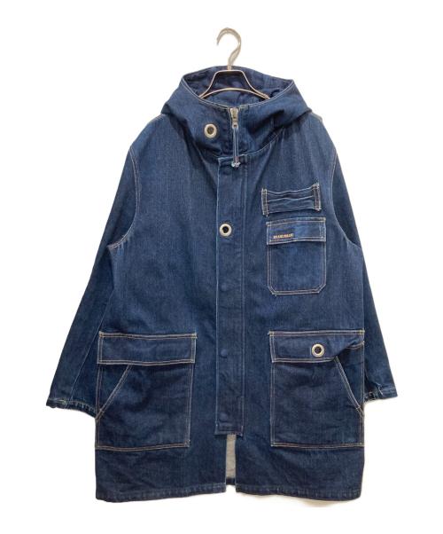 BLUE BLUE（ブルーブルー）BLUE BLUE (ブルーブルー) デニムフーデットコート インディゴ サイズ:3の古着・服飾アイテム
