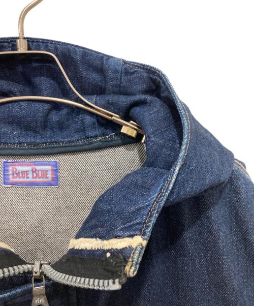 BLUE BLUE（ブルーブルー）BLUE BLUE (ブルーブルー) デニムフーデットコート インディゴ サイズ:3の古着・服飾アイテム
