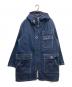 BLUE BLUE（ブルーブルー）の古着「デニムフーデットコート」｜インディゴ