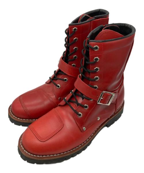 AVIREX（アヴィレックス）AVIREX (アヴィレックス) バイカーブーツ レッド サイズ:28ｃｍの古着・服飾アイテム