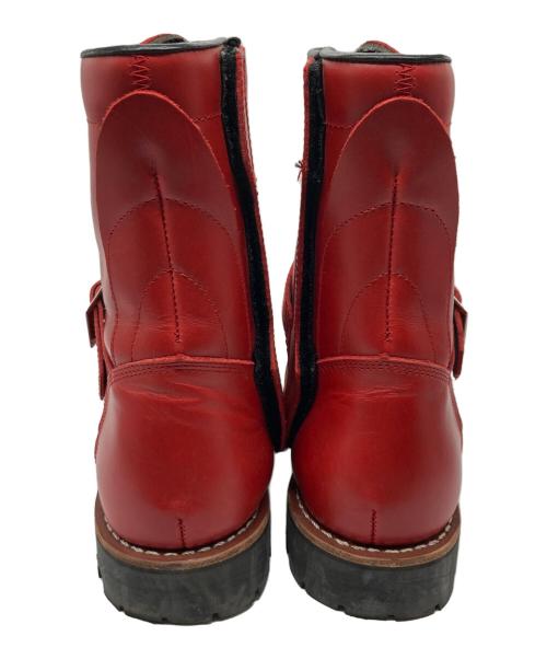 AVIREX（アヴィレックス）AVIREX (アヴィレックス) バイカーブーツ レッド サイズ:28ｃｍの古着・服飾アイテム