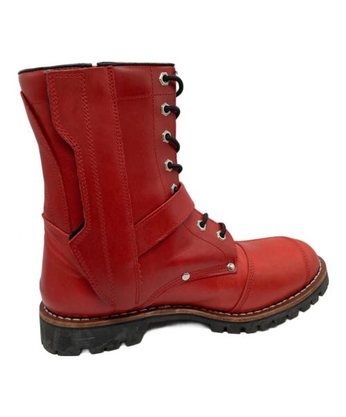 AVIREX（アヴィレックス）AVIREX (アヴィレックス) バイカーブーツ レッド サイズ:28ｃｍの古着・服飾アイテム