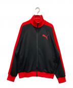 PUMAプーマ）の古着「T7 Track Jacket」｜ブラック×レッド