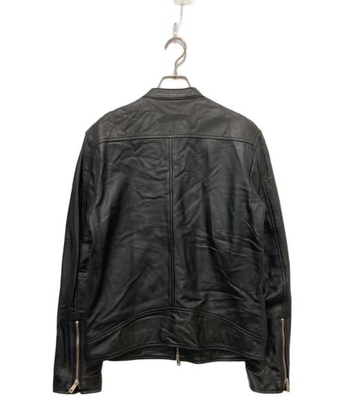 UNITED TOKYO（ユナイテッドトーキョー）UNITED TOKYO (ユナイテッドトーキョー) ラムレザーシングルライダースジャケット ブラック サイズ:3の古着・服飾アイテム