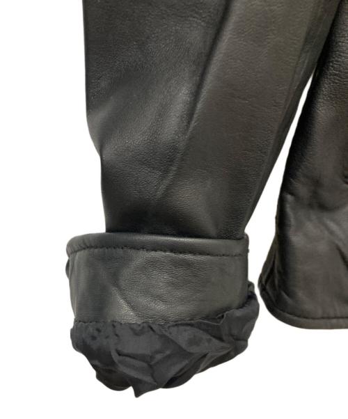 UNITED TOKYO（ユナイテッドトーキョー）UNITED TOKYO (ユナイテッドトーキョー) ラムレザーシングルライダースジャケット ブラック サイズ:3の古着・服飾アイテム