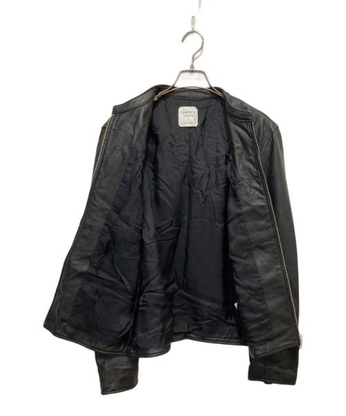 UNITED TOKYO（ユナイテッドトーキョー）UNITED TOKYO (ユナイテッドトーキョー) ラムレザーシングルライダースジャケット ブラック サイズ:3の古着・服飾アイテム
