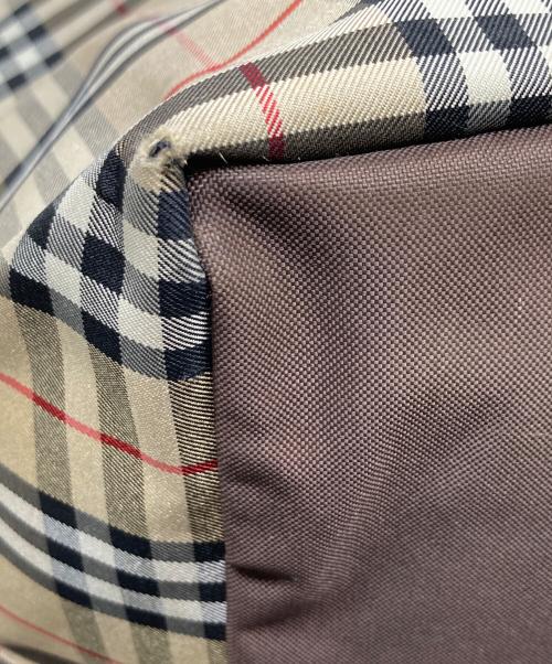 BURBERRY BLUE LABEL（バーバリー ブルー レーベル）BURBERRY BLUE LABEL (バーバリー ブルー レーベル) ノバチェックトートバッグ ベージュ×ブラックの古着・服飾アイテム