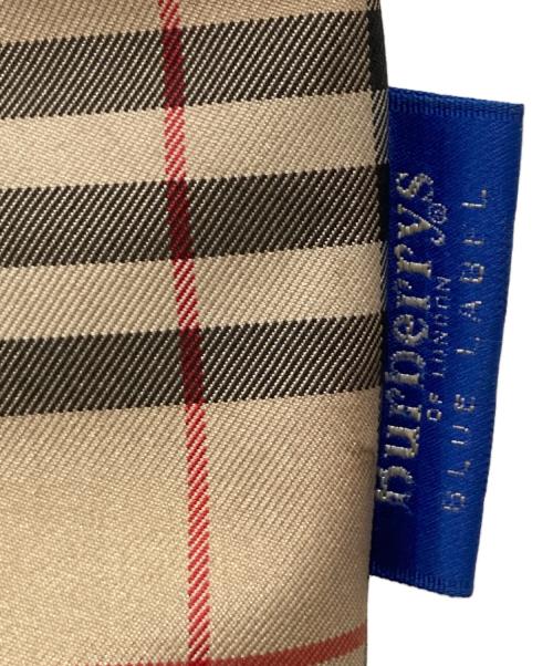BURBERRY BLUE LABEL（バーバリー ブルー レーベル）BURBERRY BLUE LABEL (バーバリー ブルー レーベル) ノバチェックトートバッグ ベージュ×ブラックの古着・服飾アイテム