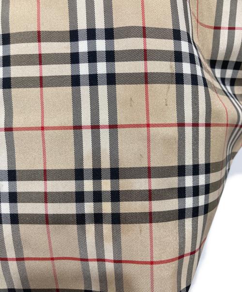 BURBERRY BLUE LABEL（バーバリー ブルー レーベル）BURBERRY BLUE LABEL (バーバリー ブルー レーベル) ノバチェックトートバッグ ベージュ×ブラックの古着・服飾アイテム