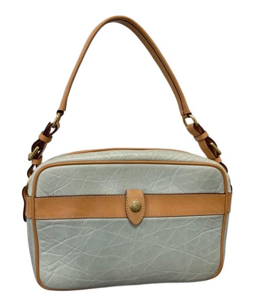 HUNTING WORLD（ハンティングワールド）HUNTING WORLD (ハンティングワールド) ワンショルダーバッグ ブルー×ブラウンの古着・服飾アイテム