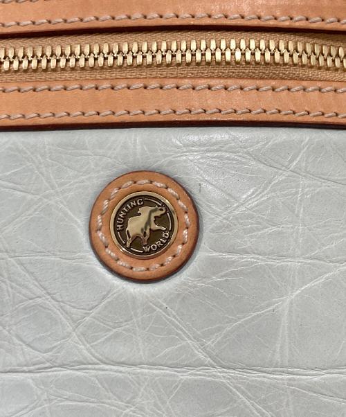 HUNTING WORLD（ハンティングワールド）HUNTING WORLD (ハンティングワールド) ワンショルダーバッグ ブルー×ブラウンの古着・服飾アイテム