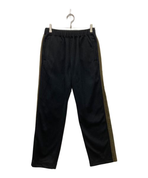 COMME des GARCONS HOMME（コムデギャルソン オム）COMME des GARCONS HOMME (コムデギャルソン オム) ベロアサイドラインアンクルトラックパンツトラックパンツ ブラック×ブラウン サイズ:XSの古着・服飾アイテム