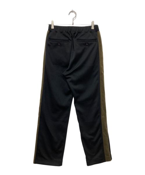 COMME des GARCONS HOMME（コムデギャルソン オム）COMME des GARCONS HOMME (コムデギャルソン オム) ベロアサイドラインアンクルトラックパンツトラックパンツ ブラック×ブラウン サイズ:XSの古着・服飾アイテム