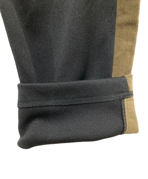 COMME des GARCONS HOMME（コムデギャルソン オム）COMME des GARCONS HOMME (コムデギャルソン オム) ベロアサイドラインアンクルトラックパンツトラックパンツ ブラック×ブラウン サイズ:XSの古着・服飾アイテム