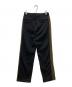 COMME des GARCONS HOMME (コムデギャルソン オム) ベロアサイドラインアンクルトラックパンツトラックパンツ ブラック×ブラウン サイズ:XS：12000円