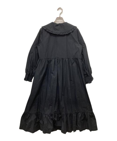 BEAMS BOY（ビームスボーイ）BEAMS BOY (ビームスボーイ) タイプライターユーロギャザーワンピース ブラック サイズ:不明の古着・服飾アイテム