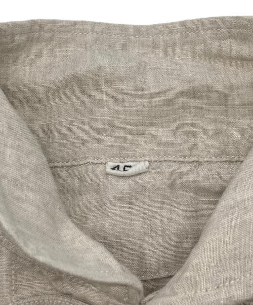 45R（フォーティファイブ・アール）45R (フォーティファイブ・アール) リネンの8ノットプルドレス / リネンワンピース ベージュ サイズ:表記無しの古着・服飾アイテム