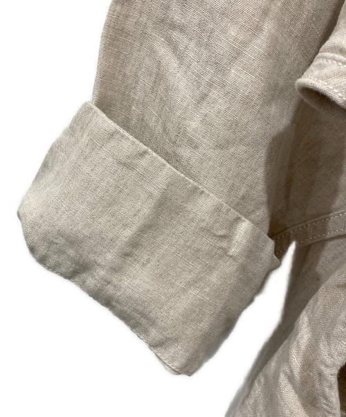 45R（フォーティファイブ・アール）45R (フォーティファイブ・アール) リネンの8ノットプルドレス / リネンワンピース ベージュ サイズ:表記無しの古着・服飾アイテム