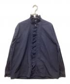 45Rフォーティファイブ・アール）の古着「バチストのカットワークブラウス」｜ネイビー