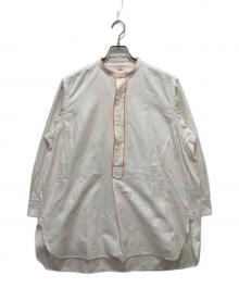 45R（フォーティファイブ・アール）の古着「スーピマオックスの908パジャマシャツ」｜ホワイト×オレンジ