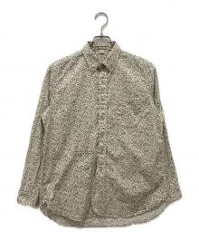 45R（フォーティファイブ・アール）の古着「ツタフラワープリントの908ローファーシャツ」｜ベージュ×グリーン