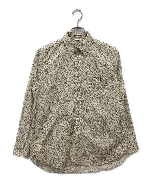 45R（フォーティファイブ・アール）45R (フォーティファイブ・アール) ツタフラワープリントの908ローファーシャツ ベージュ×グリーン サイズ:2の古着・服飾アイテム