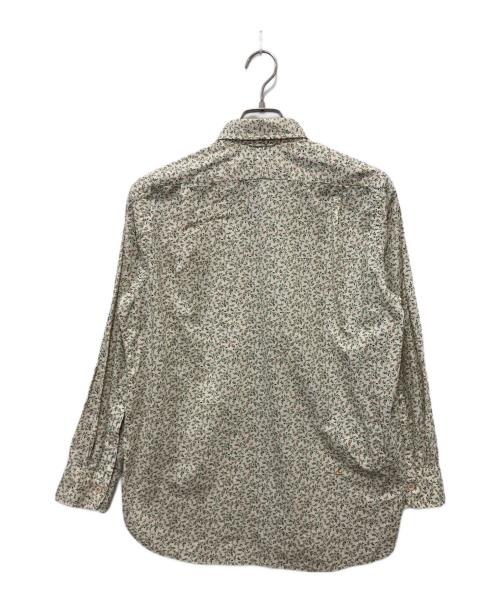 45R（フォーティファイブ・アール）45R (フォーティファイブ・アール) ツタフラワープリントの908ローファーシャツ ベージュ×グリーン サイズ:2の古着・服飾アイテム