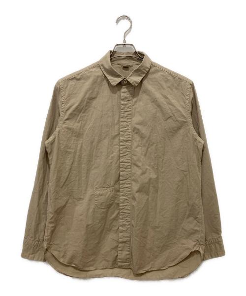 45R（フォーティファイブ・アール）45R (フォーティファイブ・アール) コンパクトダンプの908ローファー比翼シャツ ベージュ サイズ:Mの古着・服飾アイテム