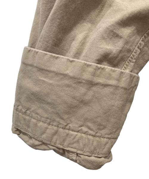 45R（フォーティファイブ・アール）45R (フォーティファイブ・アール) コンパクトダンプの908ローファー比翼シャツ ベージュ サイズ:Mの古着・服飾アイテム