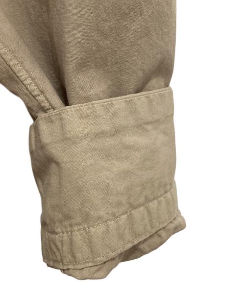 45R（フォーティファイブ・アール）45R (フォーティファイブ・アール) コンパクトダンプの908ローファー比翼シャツ ベージュ サイズ:Mの古着・服飾アイテム